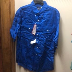 Vintage NWT Wrangler Western Short Sleeve Button Up Shirt